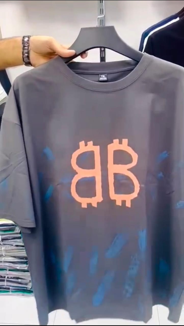 Bitcoin Dropshoulder T-Shirts For Men